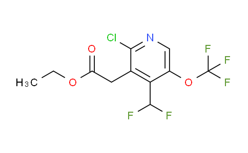 Ethyl 2-chloro-4-(difluoromethyl)-5-(trifluoromethoxy)pyridine-3-acetate