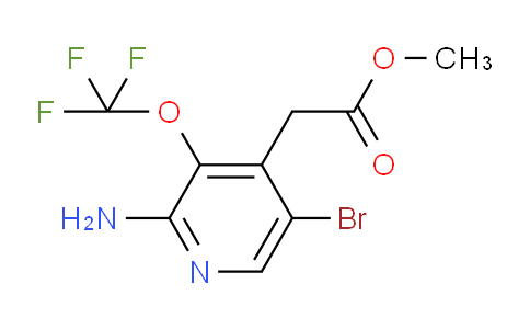 Methyl 2-amino-5-bromo-3-(trifluoromethoxy)pyridine-4-acetate