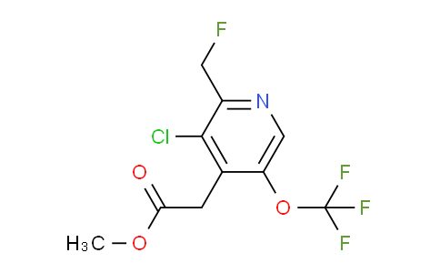 Methyl 3-chloro-2-(fluoromethyl)-5-(trifluoromethoxy)pyridine-4-acetate