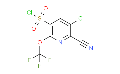 3-Chloro-2-cyano-6-(trifluoromethoxy)pyridine-5-sulfonyl chloride