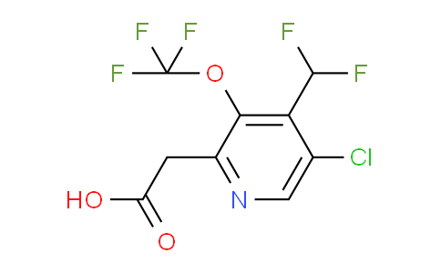 5-Chloro-4-(difluoromethyl)-3-(trifluoromethoxy)pyridine-2-acetic acid