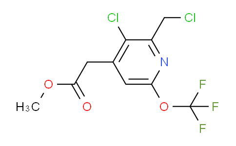 Methyl 3-chloro-2-(chloromethyl)-6-(trifluoromethoxy)pyridine-4-acetate