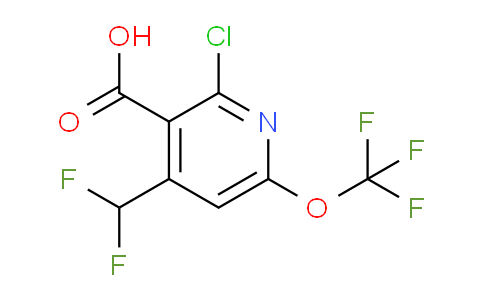 2-Chloro-4-(difluoromethyl)-6-(trifluoromethoxy)pyridine-3-carboxylic acid