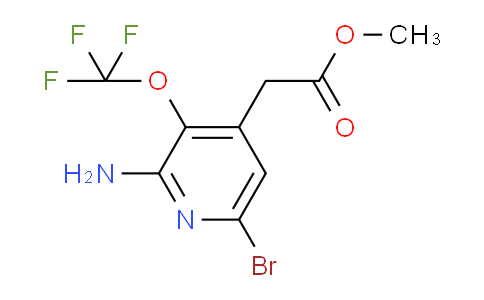 Methyl 2-amino-6-bromo-3-(trifluoromethoxy)pyridine-4-acetate