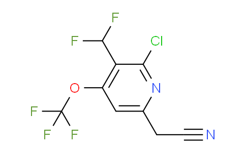 AM216578 | 1804769-41-2 | 2-Chloro-3-(difluoromethyl)-4-(trifluoromethoxy)pyridine-6-acetonitrile