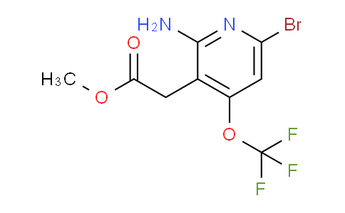 Methyl 2-amino-6-bromo-4-(trifluoromethoxy)pyridine-3-acetate