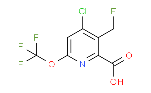 4-Chloro-3-(fluoromethyl)-6-(trifluoromethoxy)pyridine-2-carboxylic acid