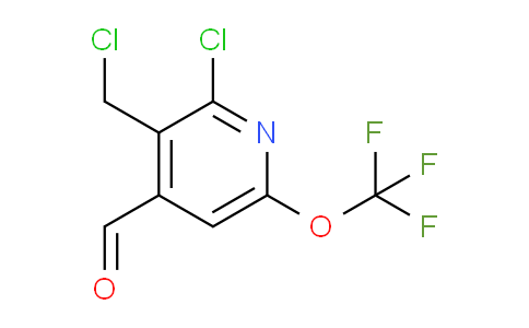 2-Chloro-3-(chloromethyl)-6-(trifluoromethoxy)pyridine-4-carboxaldehyde