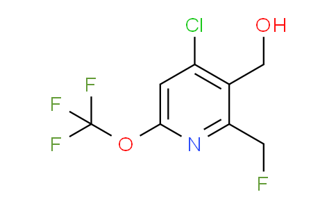4-Chloro-2-(fluoromethyl)-6-(trifluoromethoxy)pyridine-3-methanol