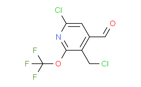 6-Chloro-3-(chloromethyl)-2-(trifluoromethoxy)pyridine-4-carboxaldehyde