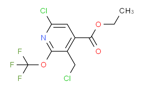 Ethyl 6-chloro-3-(chloromethyl)-2-(trifluoromethoxy)pyridine-4-carboxylate