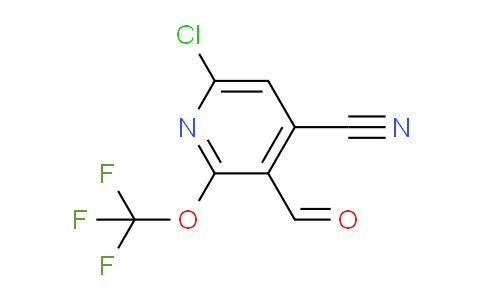 6-Chloro-4-cyano-2-(trifluoromethoxy)pyridine-3-carboxaldehyde
