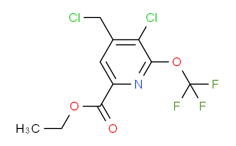 Ethyl 3-chloro-4-(chloromethyl)-2-(trifluoromethoxy)pyridine-6-carboxylate