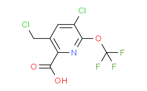 3-Chloro-5-(chloromethyl)-2-(trifluoromethoxy)pyridine-6-carboxylic acid