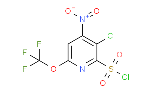3-Chloro-4-nitro-6-(trifluoromethoxy)pyridine-2-sulfonyl chloride