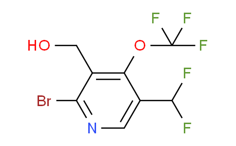 2-Bromo-5-(difluoromethyl)-4-(trifluoromethoxy)pyridine-3-methanol