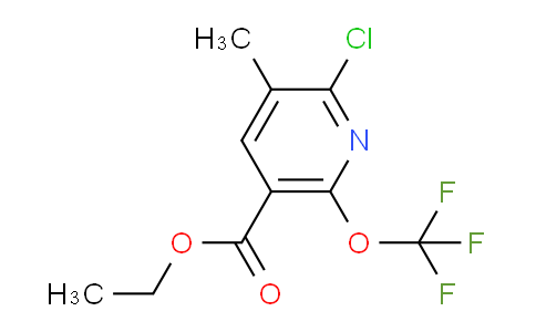 Ethyl 2-chloro-3-methyl-6-(trifluoromethoxy)pyridine-5-carboxylate
