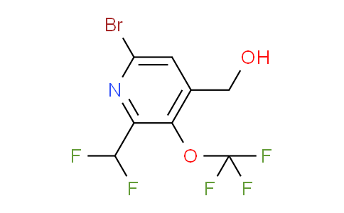 6-Bromo-2-(difluoromethyl)-3-(trifluoromethoxy)pyridine-4-methanol