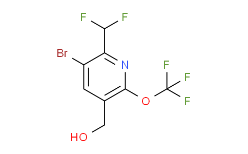 3-Bromo-2-(difluoromethyl)-6-(trifluoromethoxy)pyridine-5-methanol