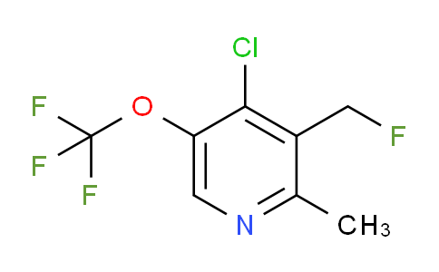 4-Chloro-3-(fluoromethyl)-2-methyl-5-(trifluoromethoxy)pyridine