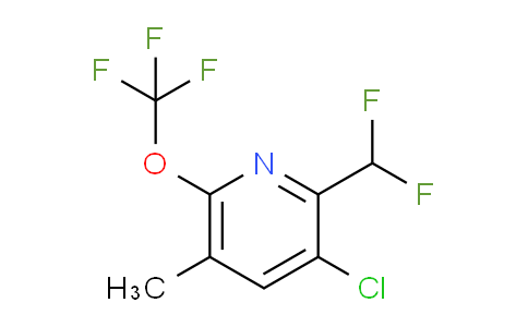 3-Chloro-2-(difluoromethyl)-5-methyl-6-(trifluoromethoxy)pyridine