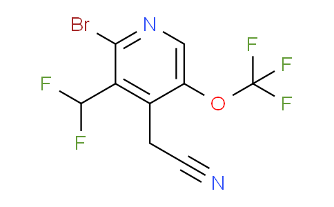 AM216812 | 1803639-74-8 | 2-Bromo-3-(difluoromethyl)-5-(trifluoromethoxy)pyridine-4-acetonitrile