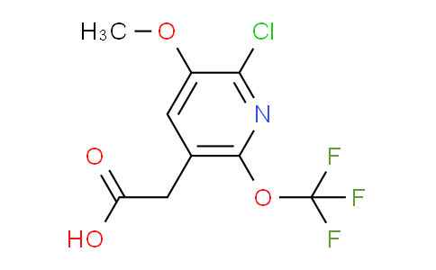 2-Chloro-3-methoxy-6-(trifluoromethoxy)pyridine-5-acetic acid
