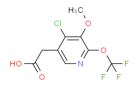 4-Chloro-3-methoxy-2-(trifluoromethoxy)pyridine-5-acetic acid