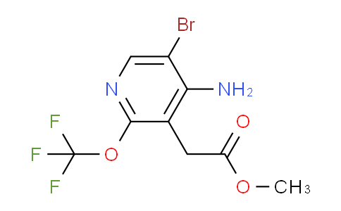 Methyl 4-amino-5-bromo-2-(trifluoromethoxy)pyridine-3-acetate