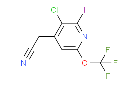 3-Chloro-2-iodo-6-(trifluoromethoxy)pyridine-4-acetonitrile