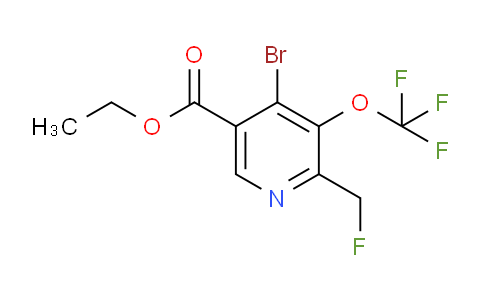AM216893 | 1804658-46-5 | Ethyl 4-bromo-2-(fluoromethyl)-3-(trifluoromethoxy)pyridine-5-carboxylate