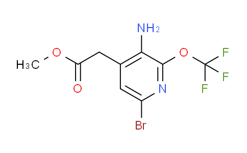Methyl 3-amino-6-bromo-2-(trifluoromethoxy)pyridine-4-acetate
