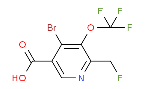4-Bromo-2-(fluoromethyl)-3-(trifluoromethoxy)pyridine-5-carboxylic acid