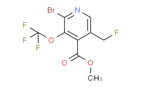 Methyl 2-bromo-5-(fluoromethyl)-3-(trifluoromethoxy)pyridine-4-carboxylate