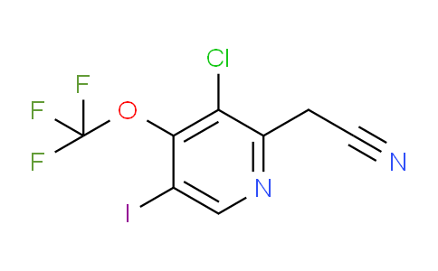3-Chloro-5-iodo-4-(trifluoromethoxy)pyridine-2-acetonitrile