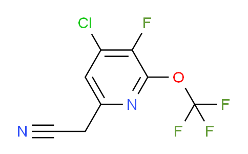 4-Chloro-3-fluoro-2-(trifluoromethoxy)pyridine-6-acetonitrile