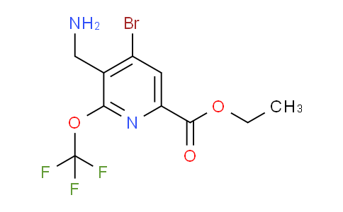 AM216985 | 1804397-78-1 | Ethyl 3-(aminomethyl)-4-bromo-2-(trifluoromethoxy)pyridine-6-carboxylate