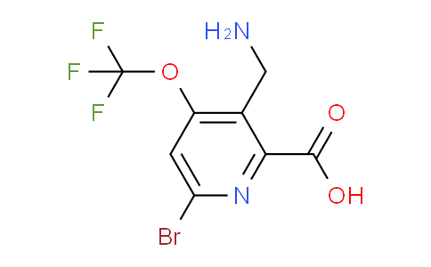 3-(Aminomethyl)-6-bromo-4-(trifluoromethoxy)pyridine-2-carboxylic acid