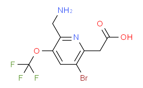 2-(Aminomethyl)-5-bromo-3-(trifluoromethoxy)pyridine-6-acetic acid