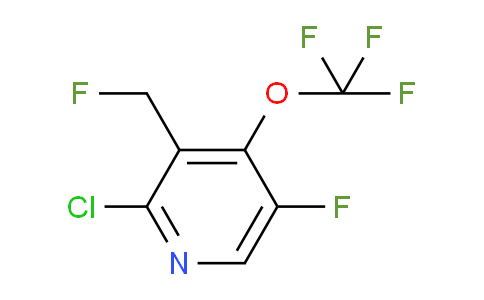2-Chloro-5-fluoro-3-(fluoromethyl)-4-(trifluoromethoxy)pyridine