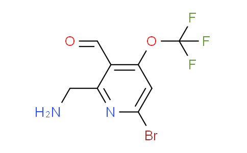 2-(Aminomethyl)-6-bromo-4-(trifluoromethoxy)pyridine-3-carboxaldehyde