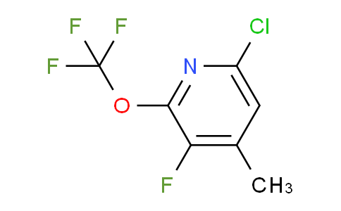 6-Chloro-3-fluoro-4-methyl-2-(trifluoromethoxy)pyridine