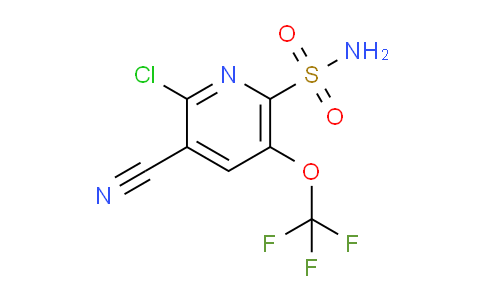 2-Chloro-3-cyano-5-(trifluoromethoxy)pyridine-6-sulfonamide