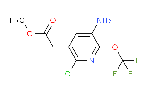 Methyl 3-amino-6-chloro-2-(trifluoromethoxy)pyridine-5-acetate