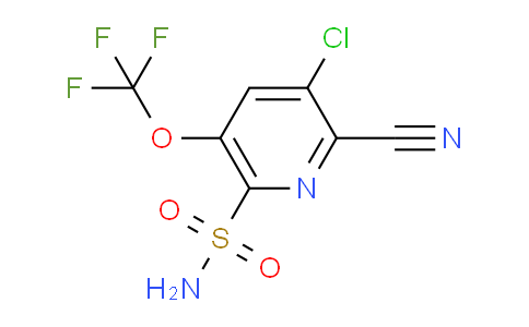 3-Chloro-2-cyano-5-(trifluoromethoxy)pyridine-6-sulfonamide