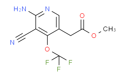 Methyl 2-amino-3-cyano-4-(trifluoromethoxy)pyridine-5-acetate