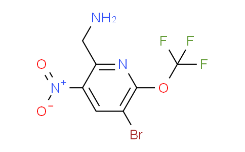 2-(Aminomethyl)-5-bromo-3-nitro-6-(trifluoromethoxy)pyridine