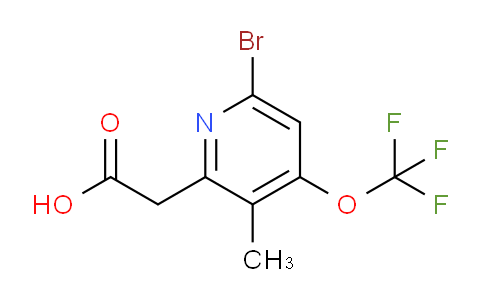 6-Bromo-3-methyl-4-(trifluoromethoxy)pyridine-2-acetic acid