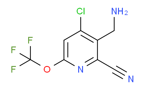 3-(Aminomethyl)-4-chloro-2-cyano-6-(trifluoromethoxy)pyridine