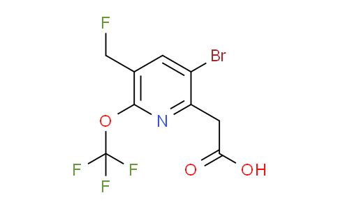 3-Bromo-5-(fluoromethyl)-6-(trifluoromethoxy)pyridine-2-acetic acid